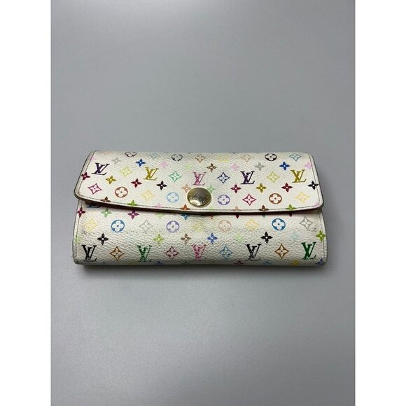 Louis Vuitton Takashi Murikami Long Wallet Monogram Multicolor - Picture 1 of 7